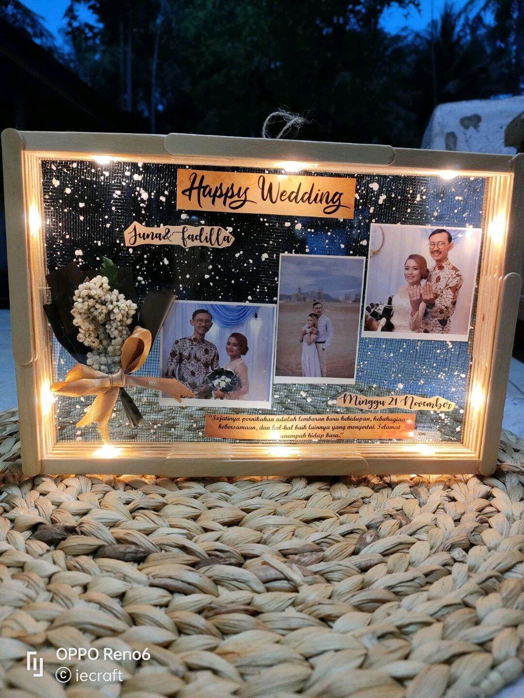 1 HARI JADI Polaroid in Frame Kado Pernikahan Kado Ultah Kado Wisuda Kado Anniversary Kado Ulang Tahunβ¦