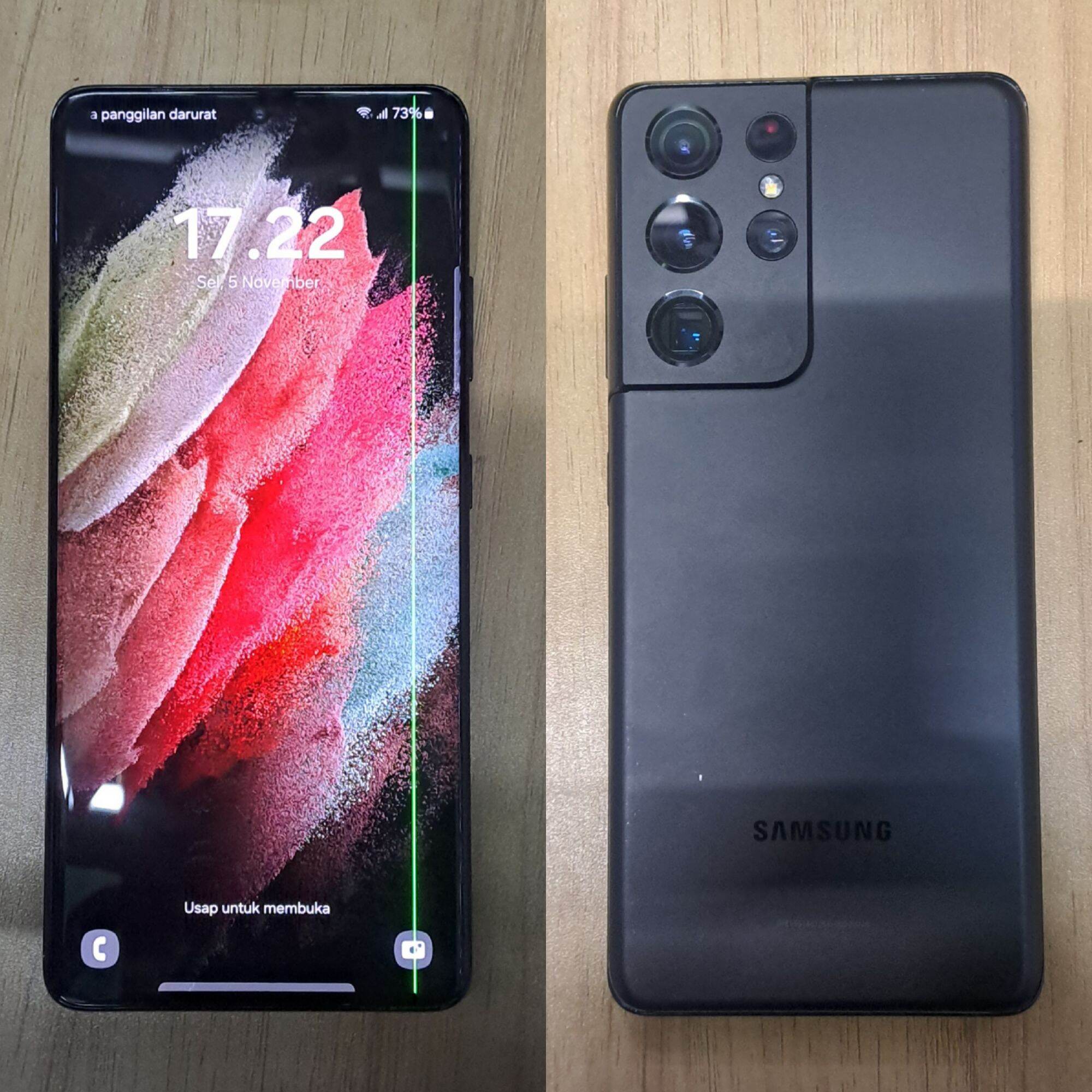 Hp Samsung S21 Ultra SEIN RESMI 12/256 Gb Second Minus LCD Garis Giá 4,400,000 Đồng*Miễn phí vận chuyển