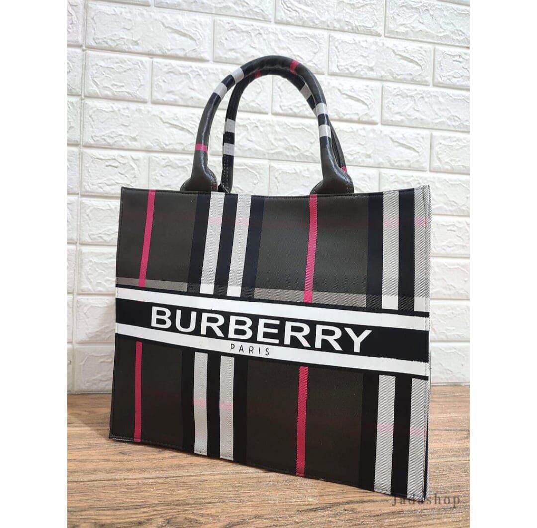 burberry book tote bag
