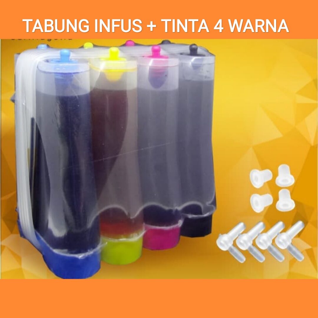 Tabung Infus Plus Tinta 4 Warna Premium Tinta Printer 4 Warna Canon Lazada Indonesia 0595