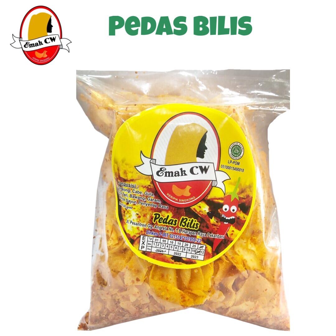 Keripik Singkong Emak Cw 220g Pedas Bilis Lazada Indonesia