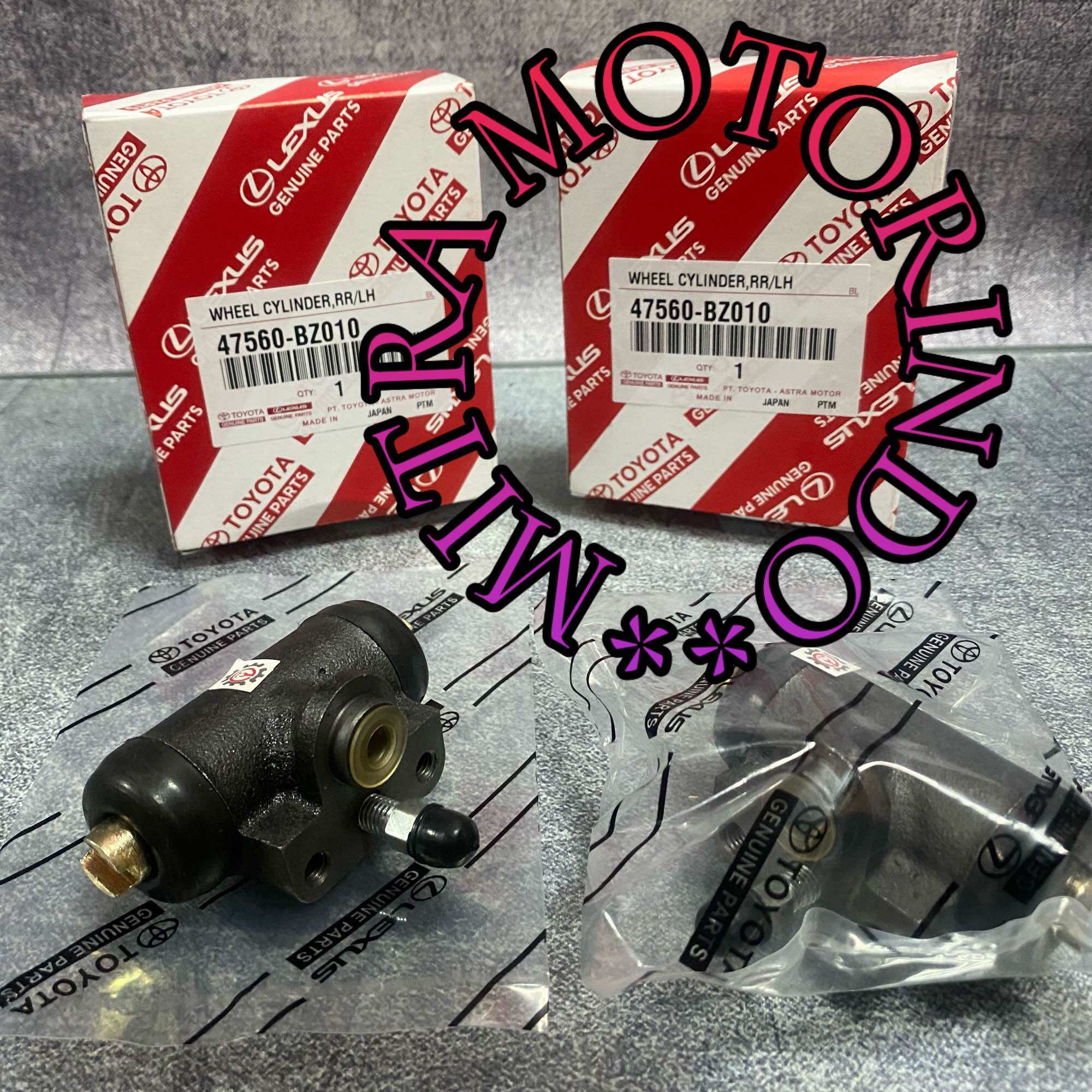 Wheel Cylinder Assy/Blok Rem Belakang Kiri Nepel Mobil Toyota Avanza,Xenia 13/16" 1.0cc/1.3cc TH 2004-2015 47560-BZ010 Harga 99,000 rupiah*Gratis Ongkir