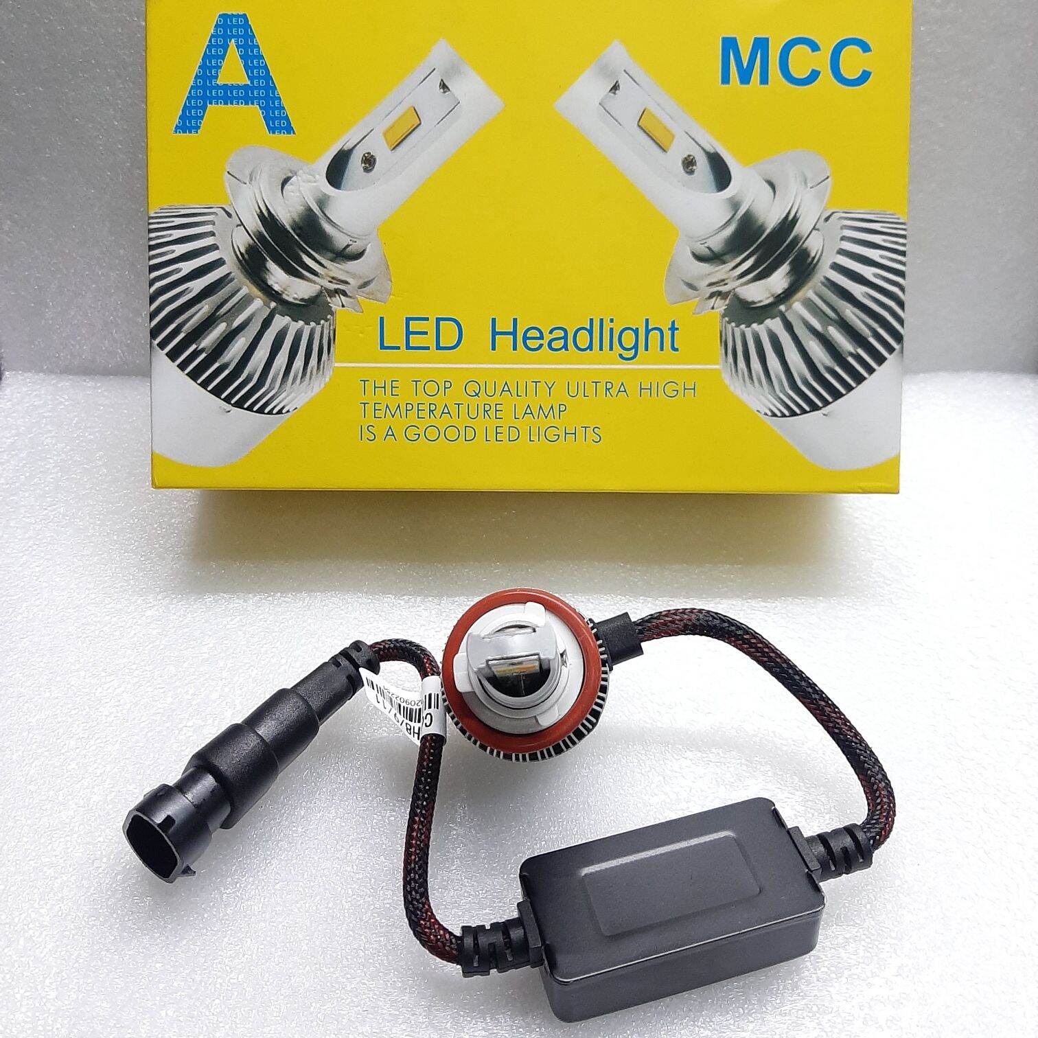 lampu LED atau bohlam LED H11 H8 H16 3 warna super terang MCC Lazada