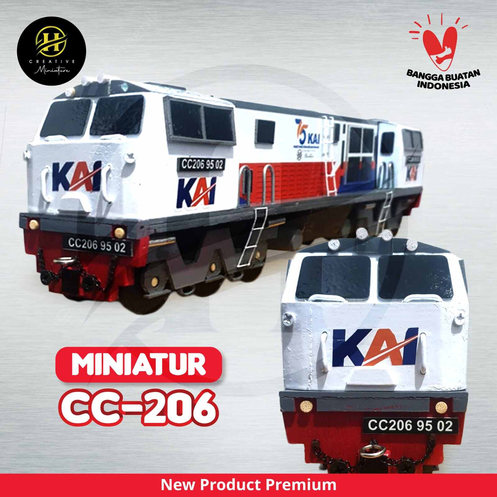 Miniature Lokomotif Cc206 Livery 75th Kai Lazada Indonesia 7172