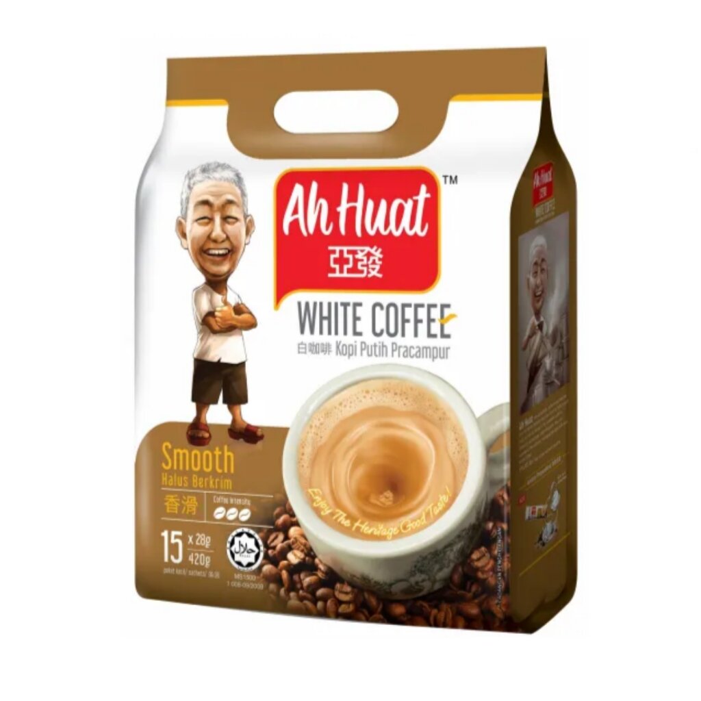 AH HUAT White Coffee Smooth Malaysia (15 sachet)