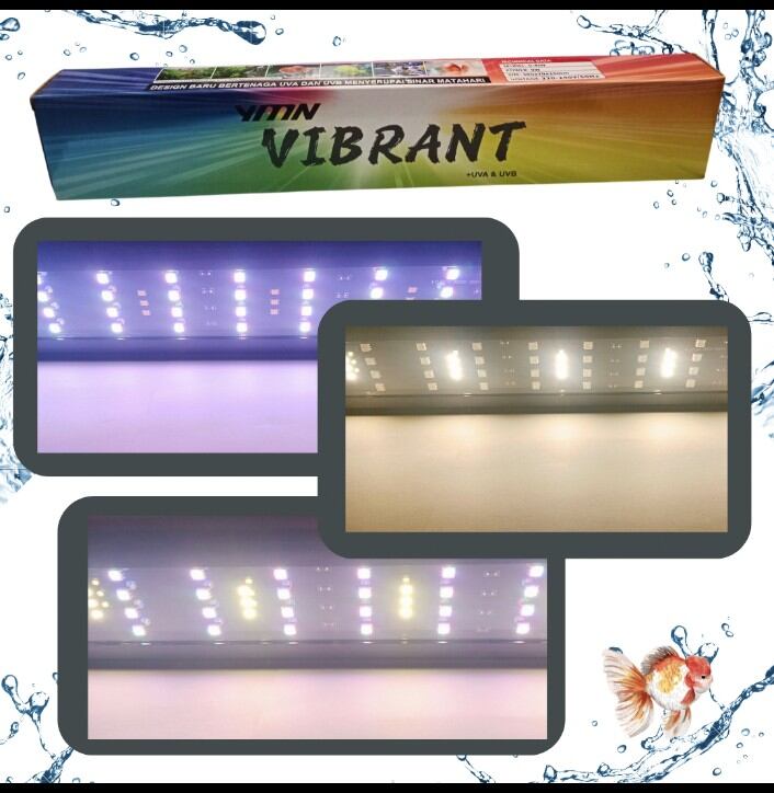 Lampu Led Atas Aquarium Aquascape YMN / KANDILA VIBRANT + UVA & UVB V 600
