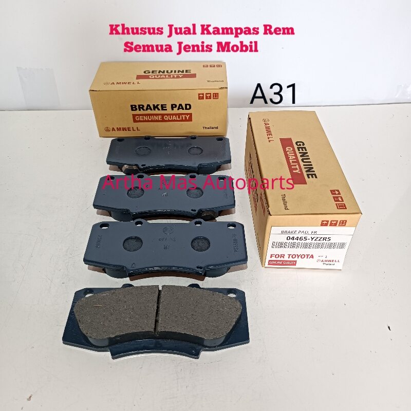 Kampas Rem Depan Fortuner New Trd Vnt Brake Pad Fortuner New Trd Vnt