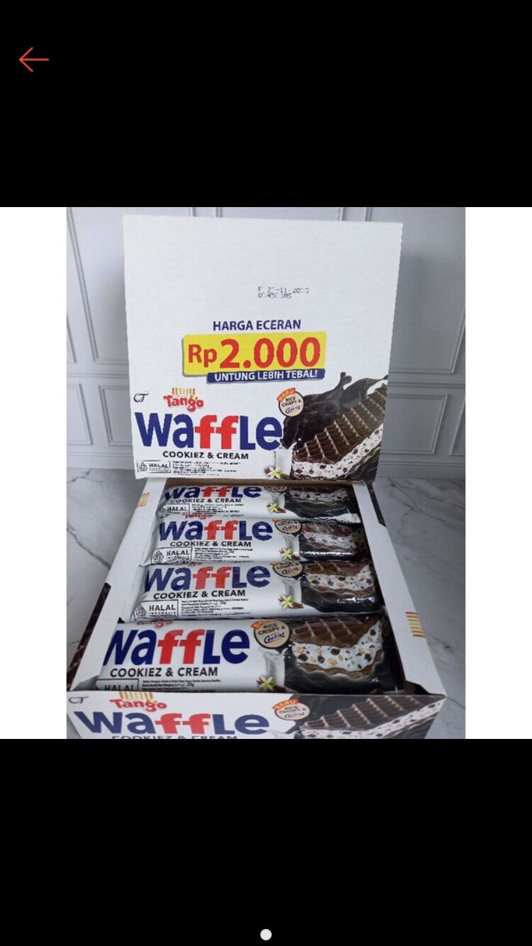 Tango Waffle Cookies n cream 1 box / 12 pcs Lazada Indonesia