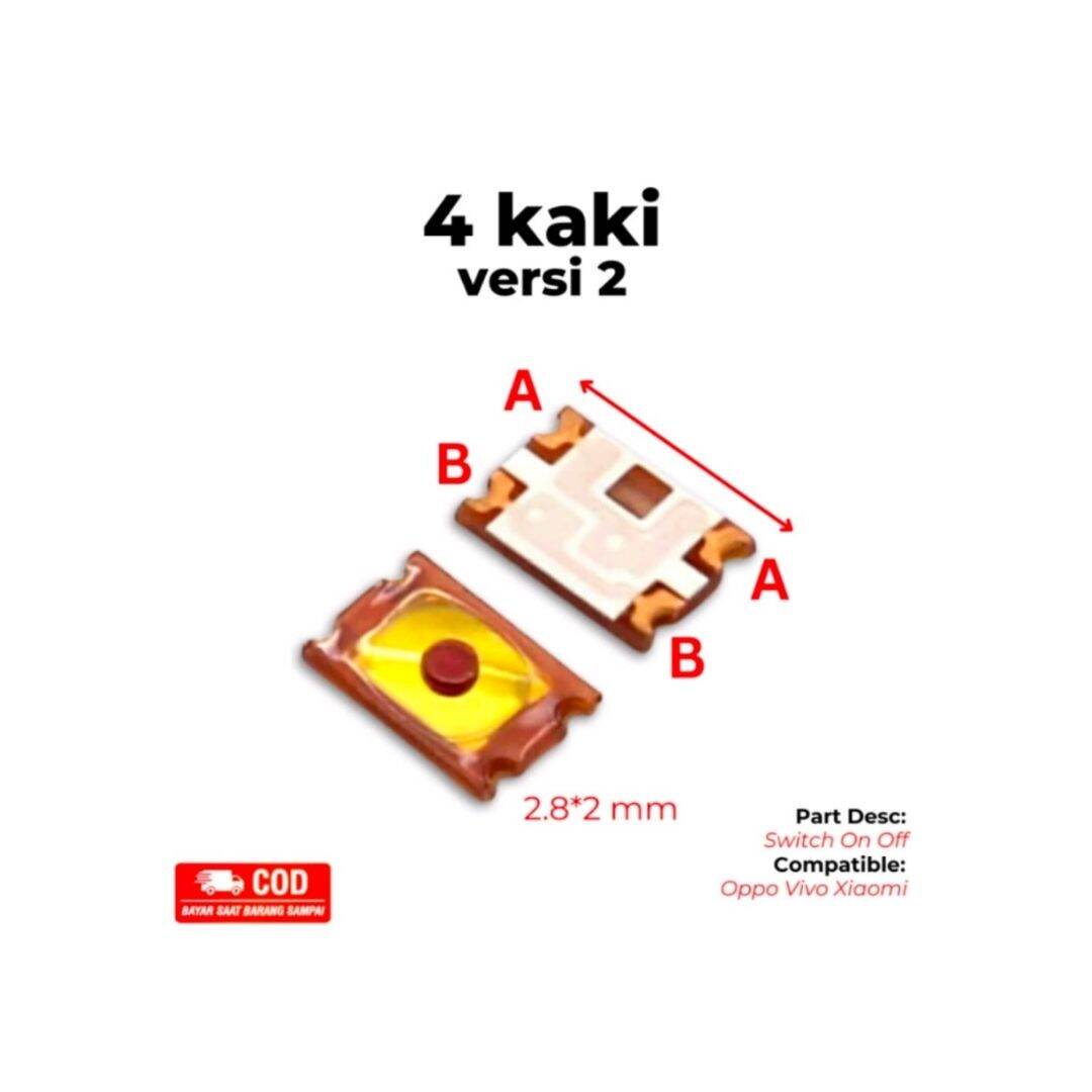 Tombol Switch On Off Kaki 2 / Kaki 4 / Versi1 / Versi2 | Tombol Button ...