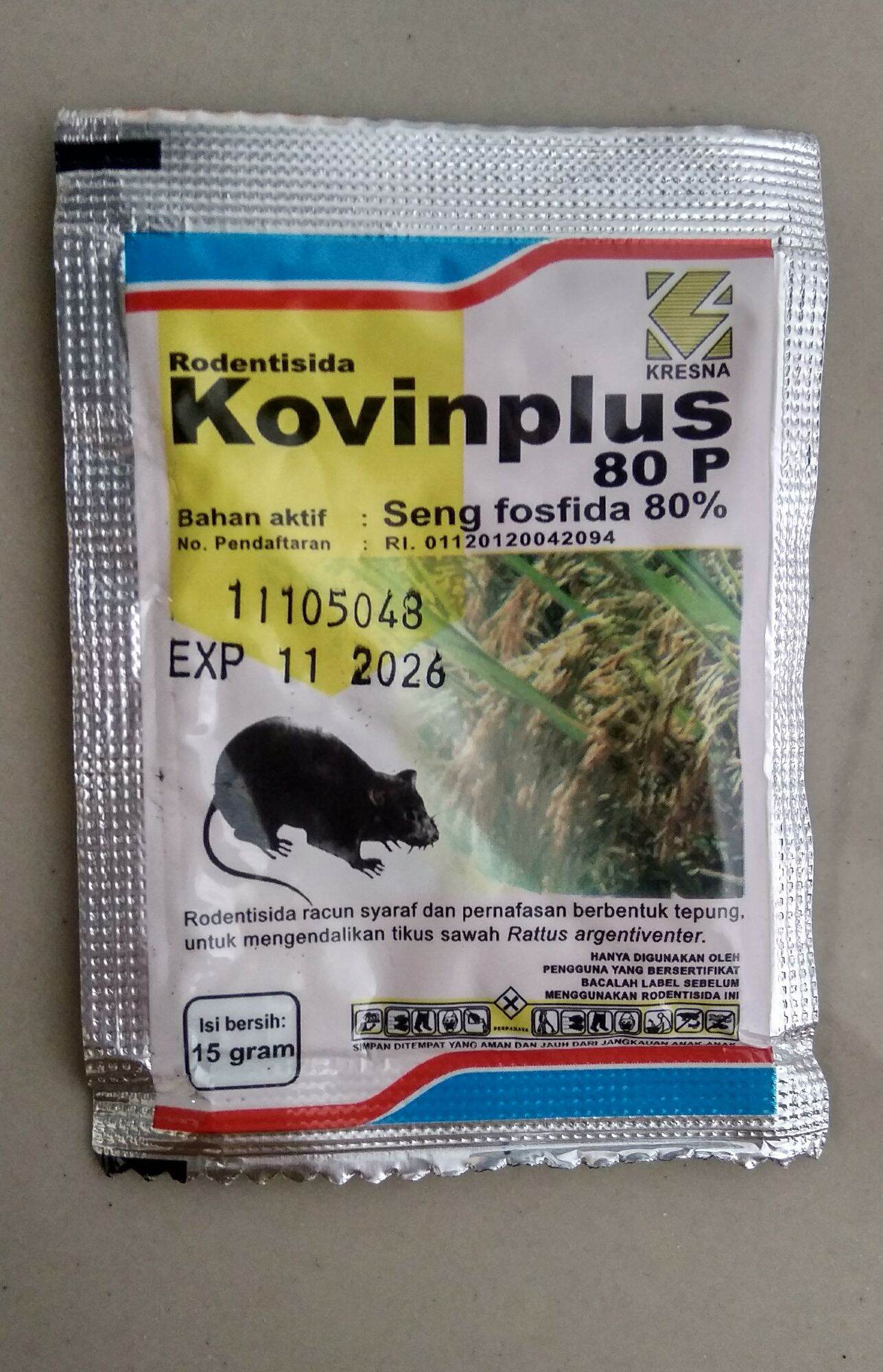 Kovinplus 80p Racun Tikus 15gr Lazada Indonesia