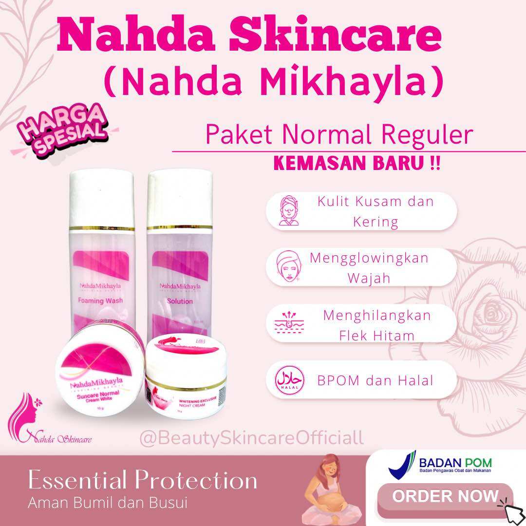 FREE BONUS !! Nahda Skincare Paket Acne dan Normal Glow BPOM ORIGINAL 100% (Aman Bumil dan Busui)