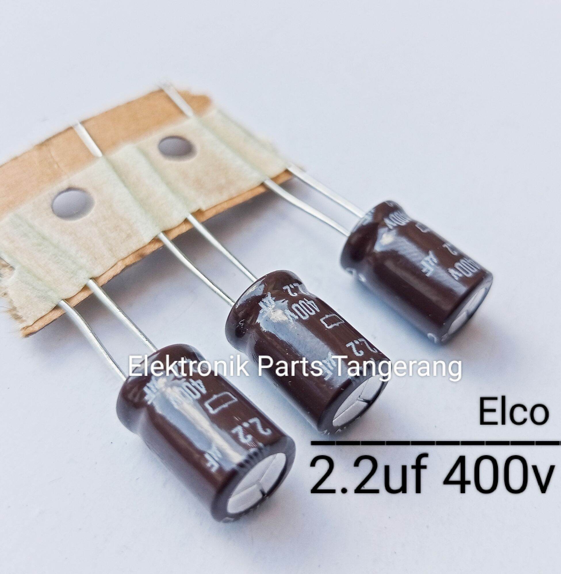 10 Buah Kapasitor Elco 2 2uf 400v Capacitor Elco 2 2uf 400v Kapasitor