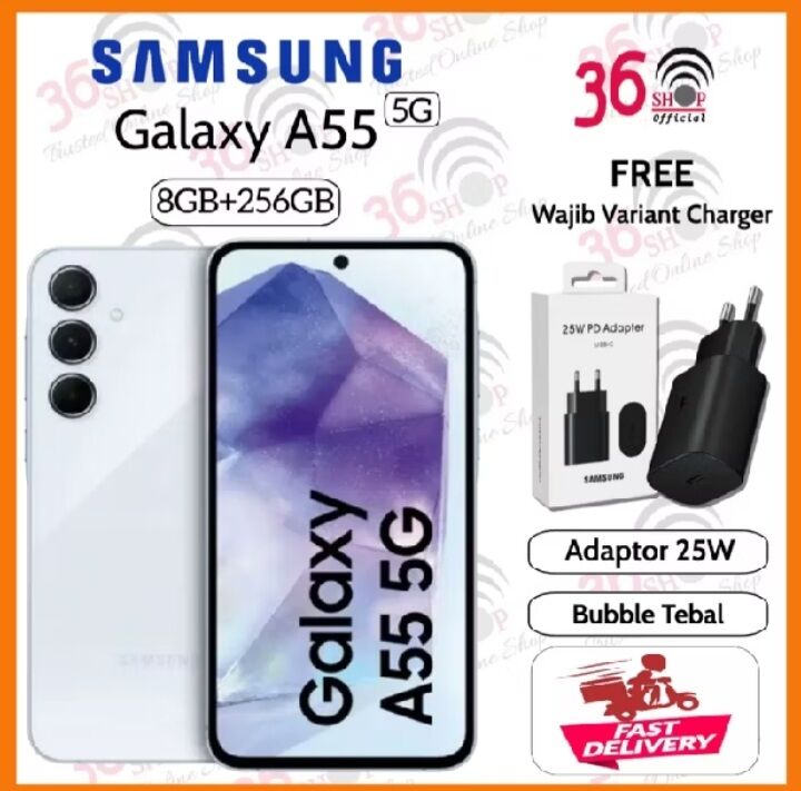 Samsung Galaxy A55 5G [ 8GB+256GB] [12GB+256GB] Garansi Resmi Sein 1 Tahun Harga  5,700,000 Ringgit*Penghantaran Percuma