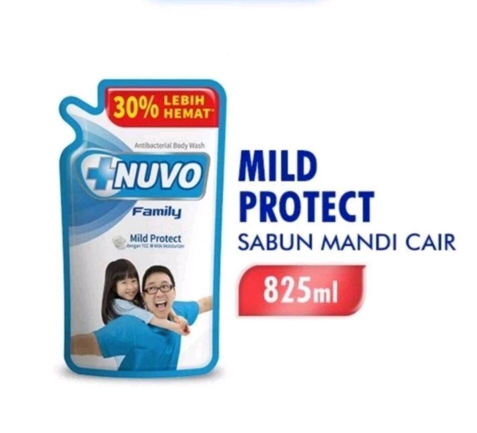 Nuvo Sabun Mandi Cair Nuvo Total Protech & MildCare 800 gr Body Wash Refill 800gr