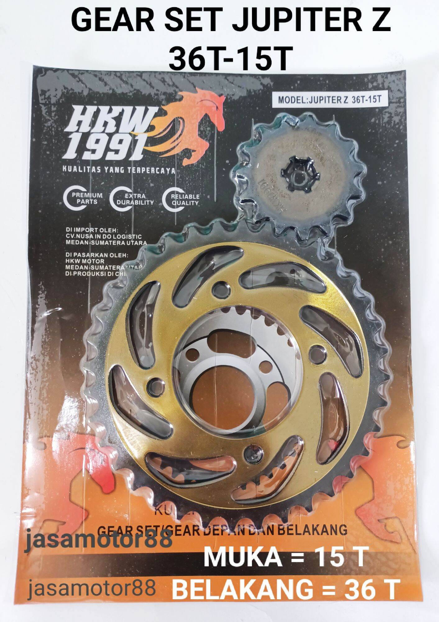GEAR GIR GIGI SET JUPITER Z 36T15T GOLD EDITION Lazada Indonesia