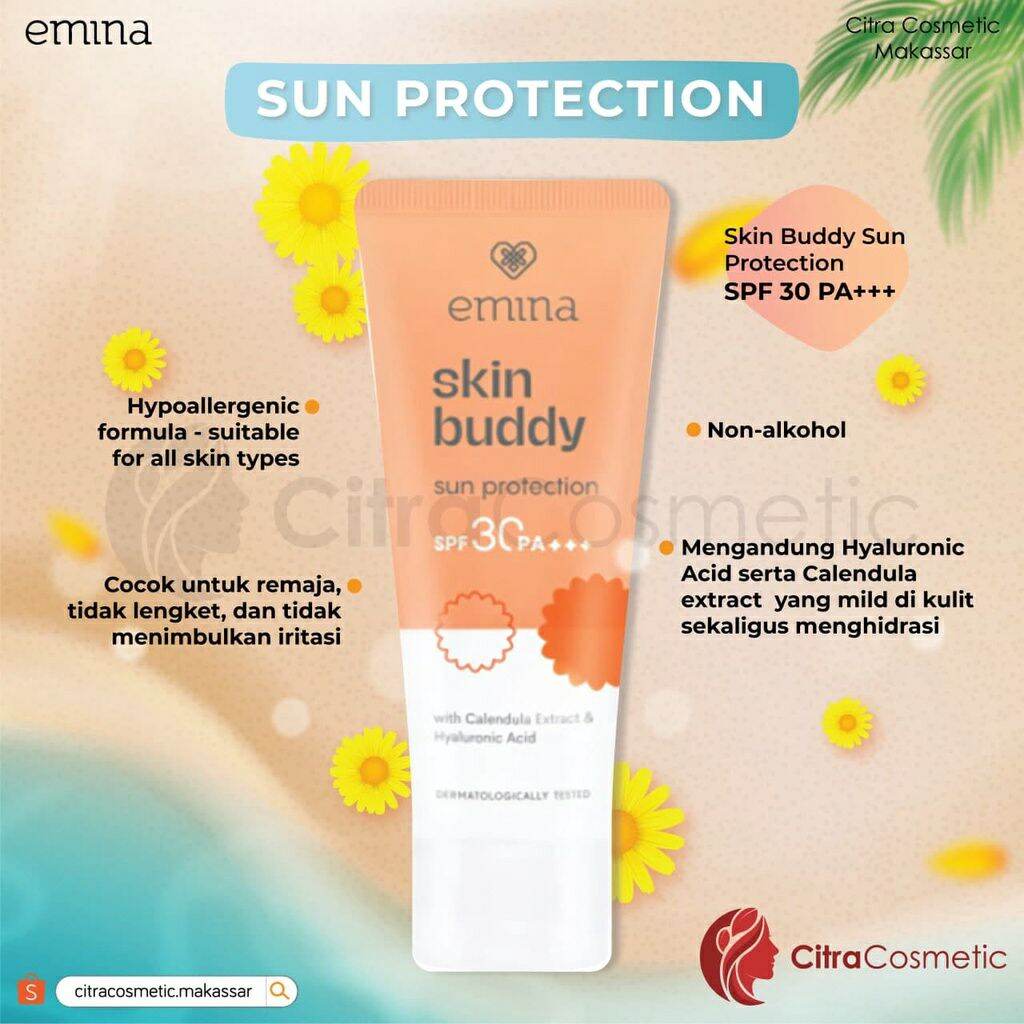 Emina Skin Buddy Sun Protection SPF 30 PA+++ Lazada Indonesia