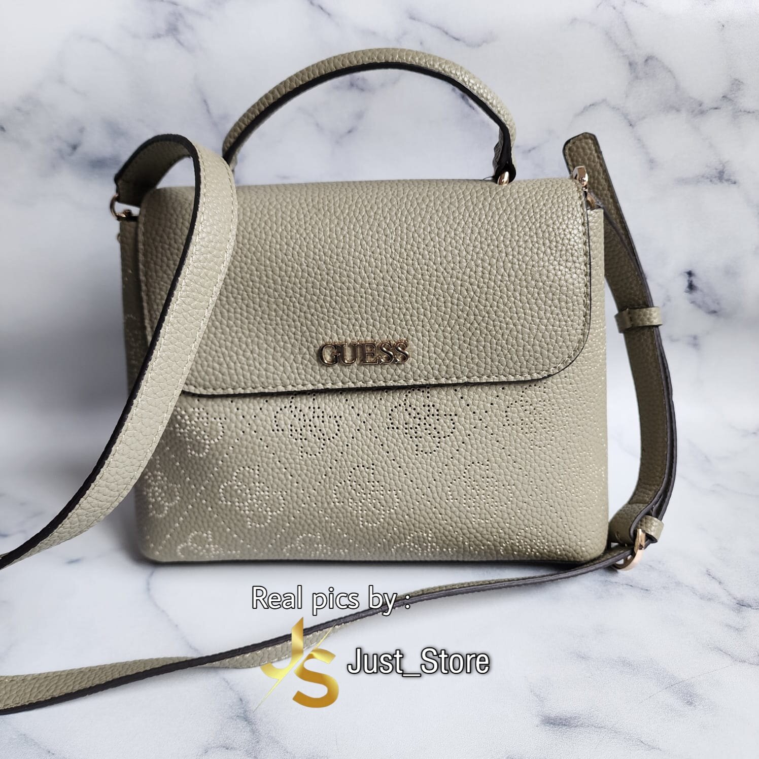 Designer Handbags Guess Lias Top Handle Bag Tas Guess