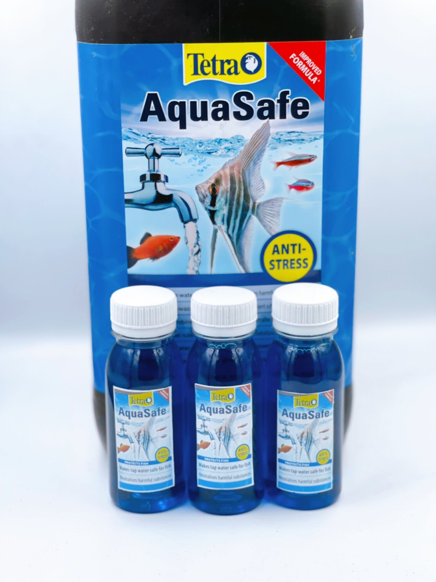 Produktbild von Tetra AquaSafe Wasseraufbereiter 100ml - Macht Leitungswasser Fischsicher