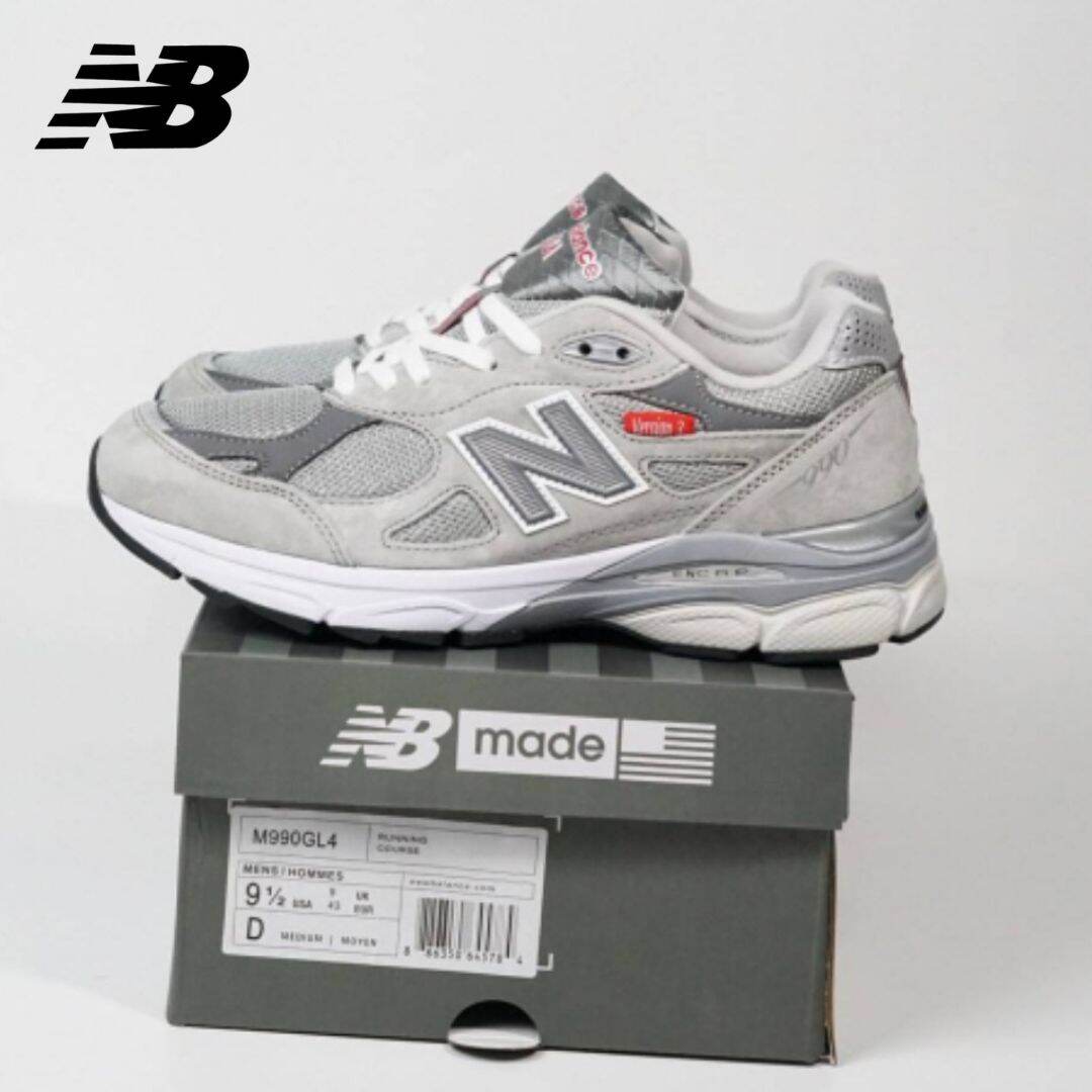 SEPATU NB NEW BALANCE 990 V3 VERSION GREY Sepatu Kulit Dan Suede