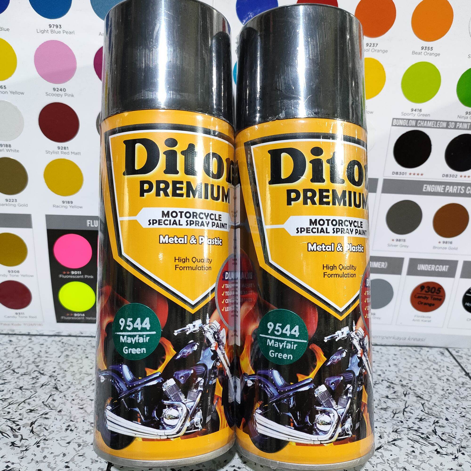 Pilok Cat Diton Premium Mayfair Green Hijau Metalik 9544 400cc Pilox