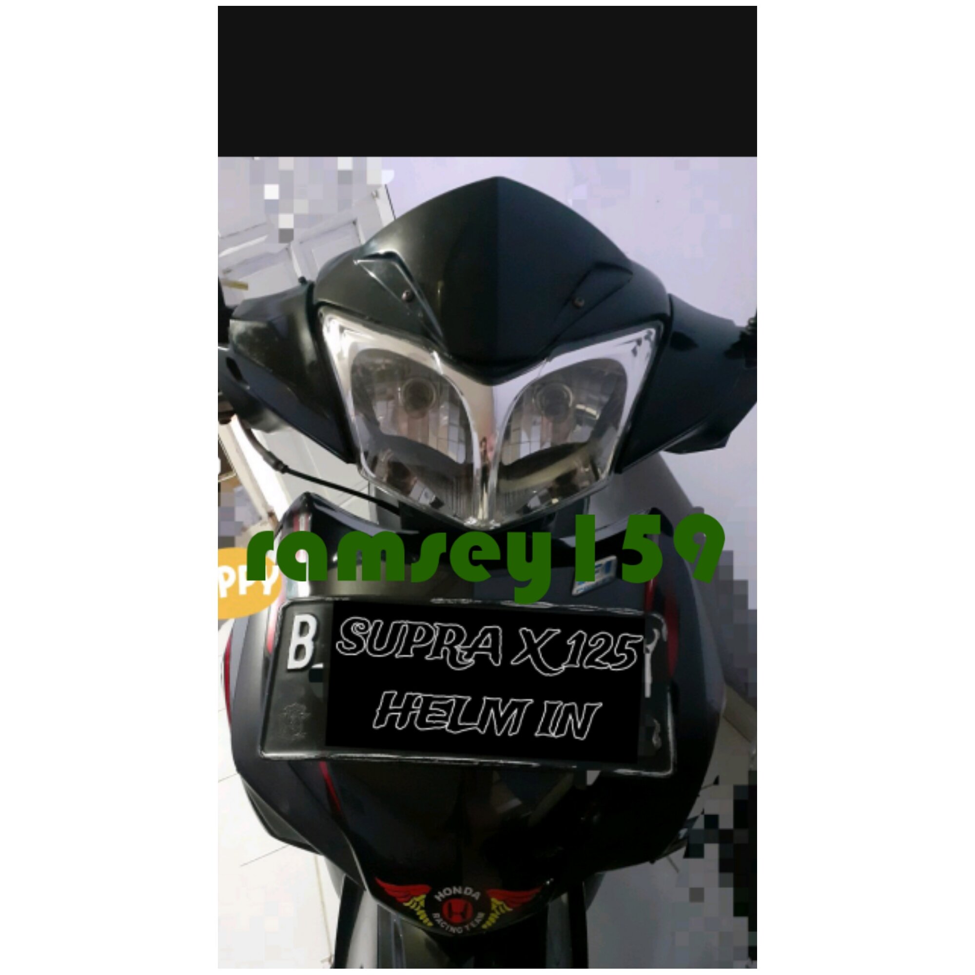 VISOR SUPRA X 125 HELM IN HITAM Lazada Indonesia