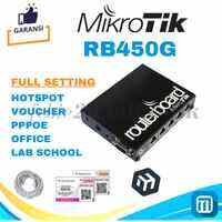 MikroTik RB450G Full Setting Hotspot Voucher RT RW Net