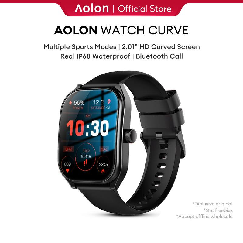 Aolon Curve Smart Watch New Smartwatch Ip68 Waterproof 2.01-Inch Curved Ips Screen Bluetooth Call Runn…