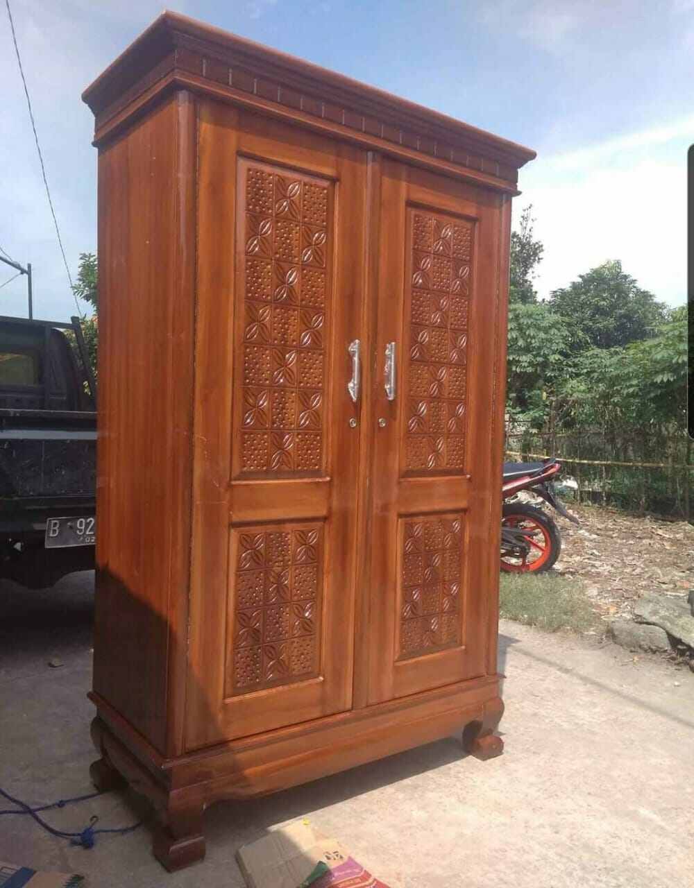 Lemari Kayu Jati 2 Pintu Lazada Indonesia