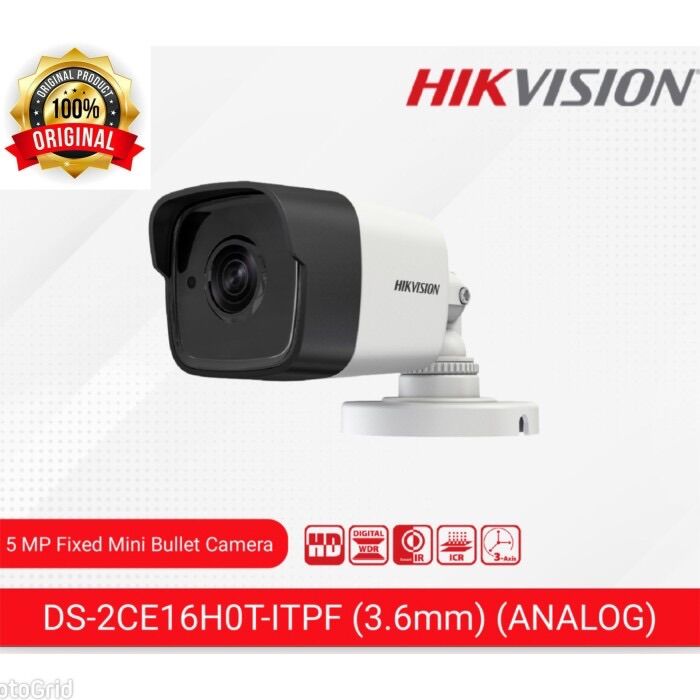 Promo Kamera CCTV HIKVISION 5MP DS-2CE16H0T-ITPF Outdoor MP FULL HD