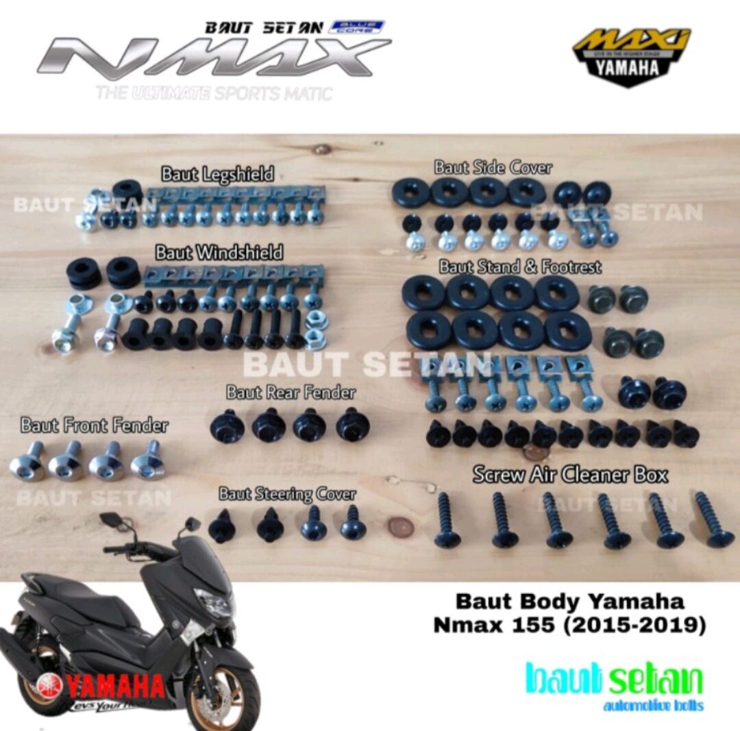 Baut full body yamaha Nmax old dan yamaha Nmax All new 2016 2022 Lazada Indonesia
