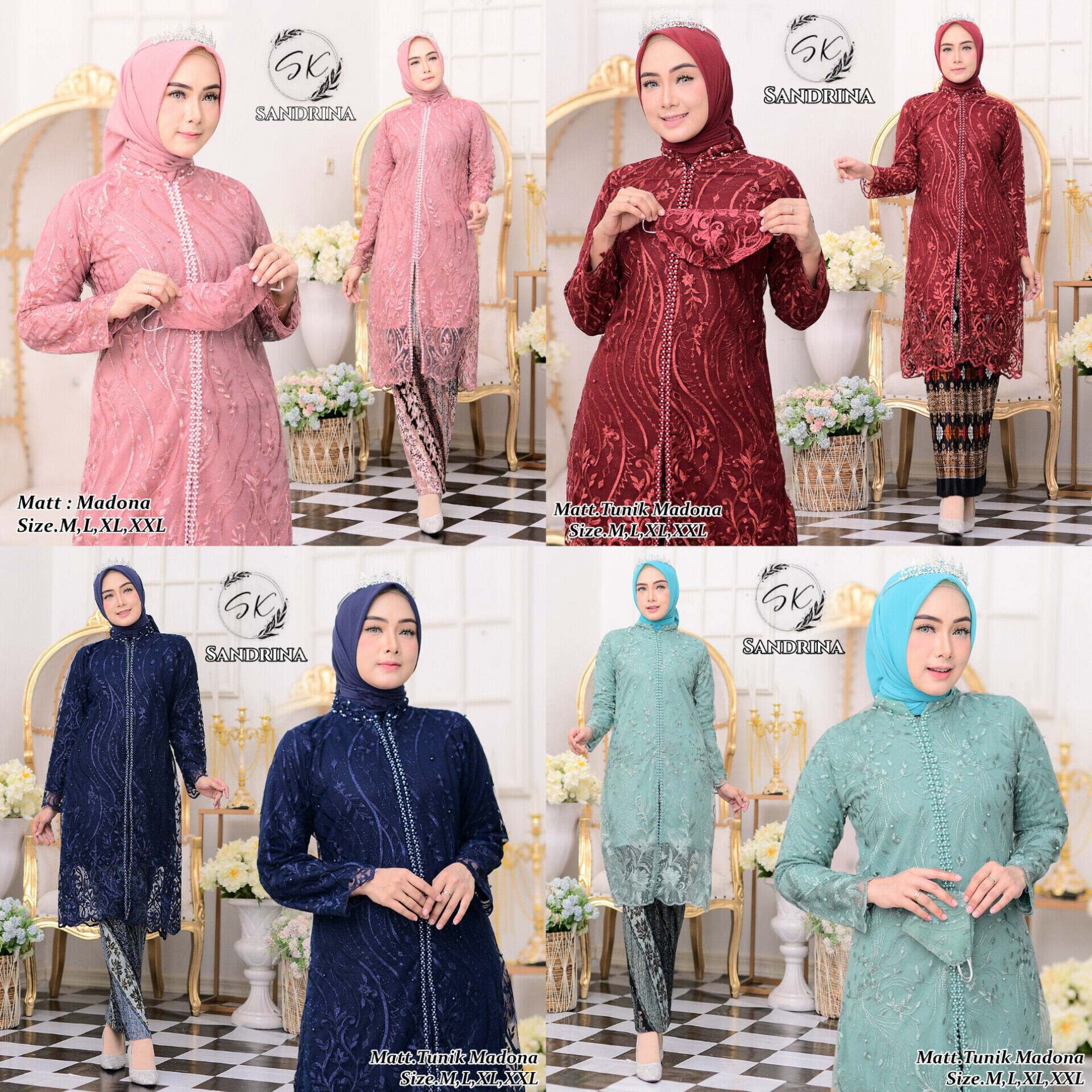 Atasan kebaya wisuda tille/atasan pesta ibu hajat