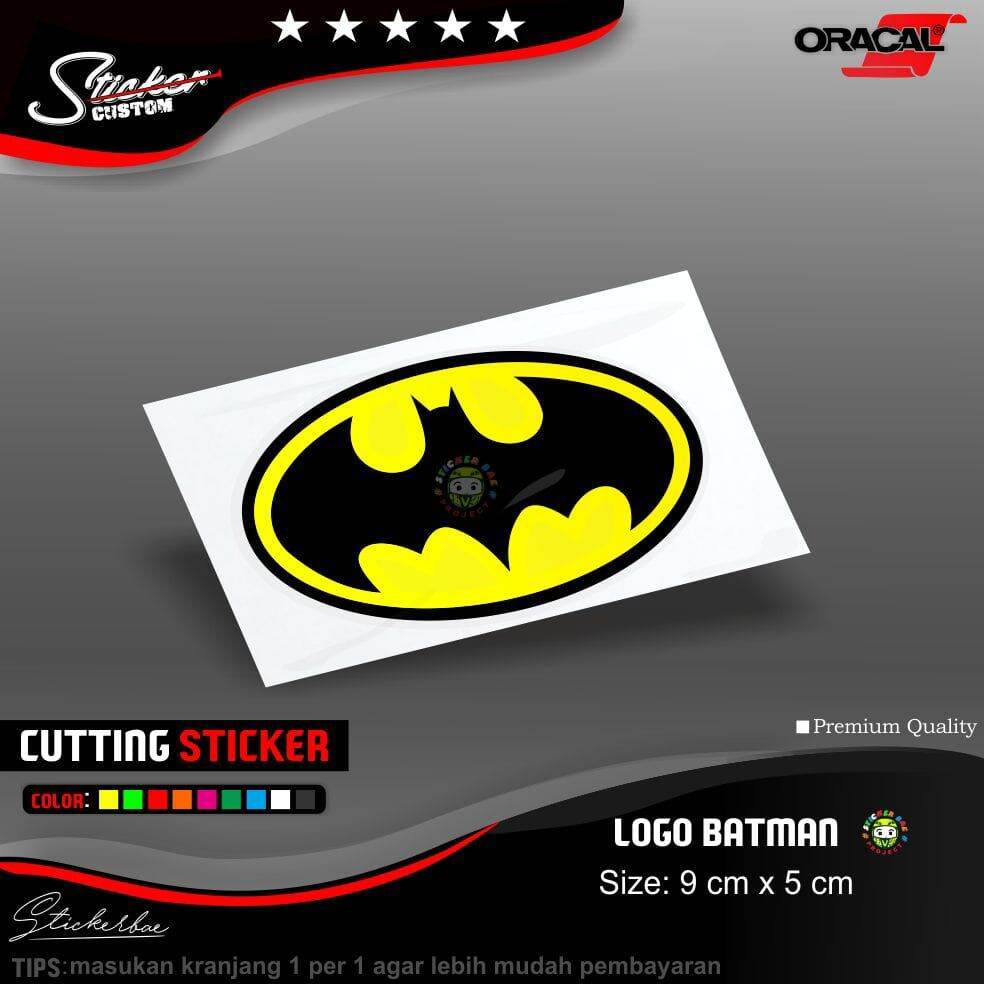 Stiker Batman logo stiker batman stiker logo batman sticker cutting 2 ...