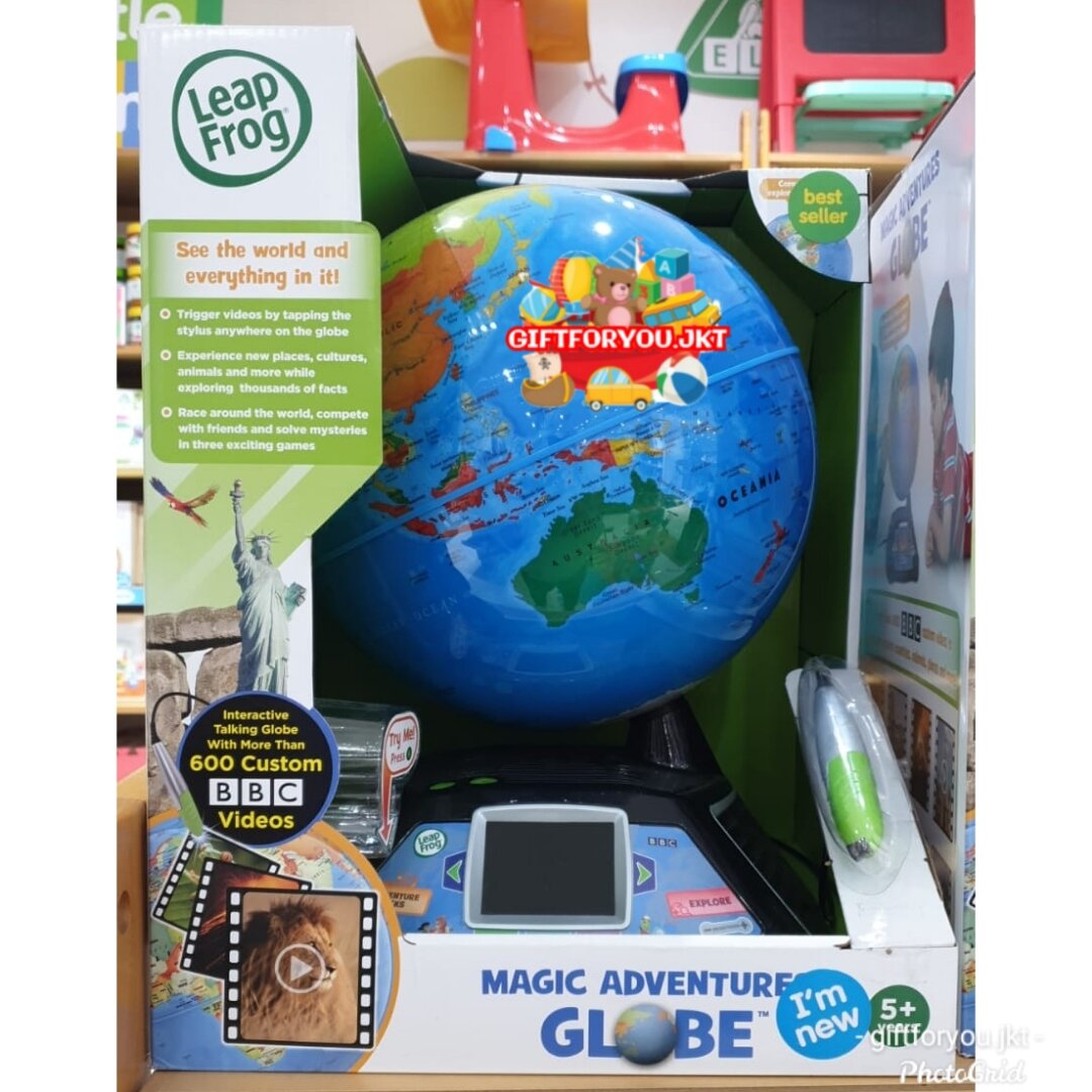 Leapfrog Magic Adventures Globe Mainan Edukasi Ilmu Anak Peta Dunia Toy