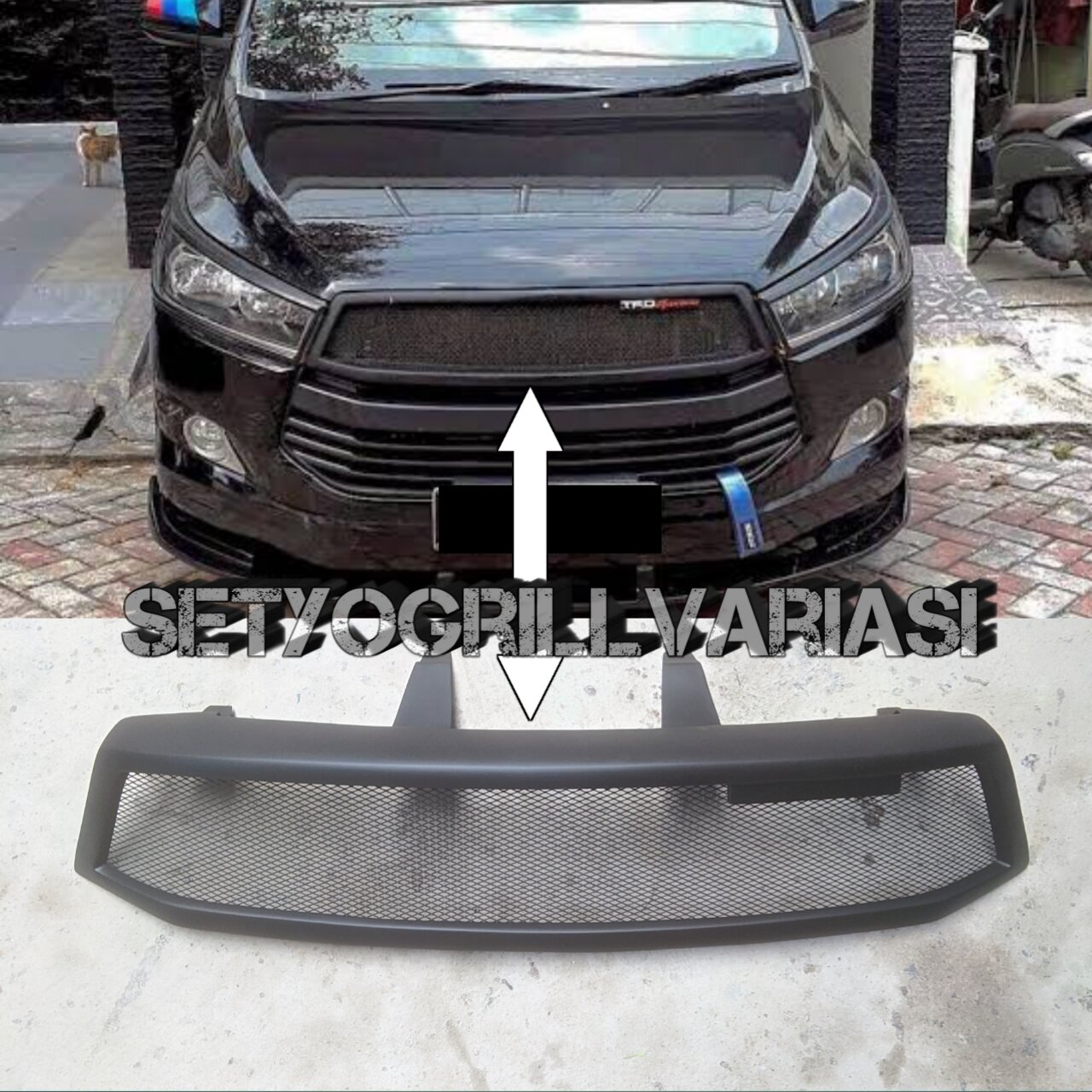 Grill Costum Toyota Inova 2016-2019 reborn custom Giá 310,000 Đồng*Miễn phí vận chuyển