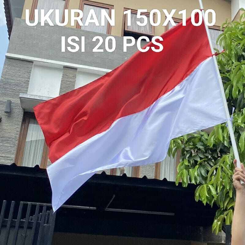 Bendera Merah Putih Ukuran 150x100 Isi 20 Pcs | Lazada Indonesia