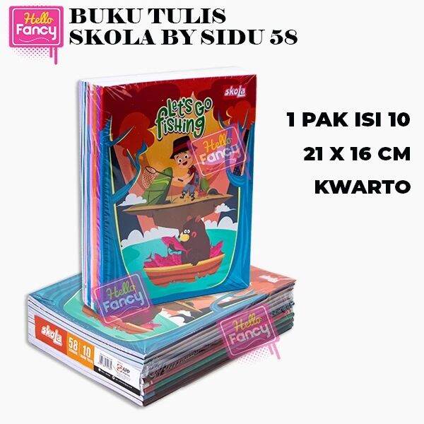 ( 1 pak ) BUKU TULIS SIDU SINAR DUNIA & BIG BOSS CAMPUS 58 lembar 38 lembar 50 lembar | buku tulis murah buku tulis anak sekolah S