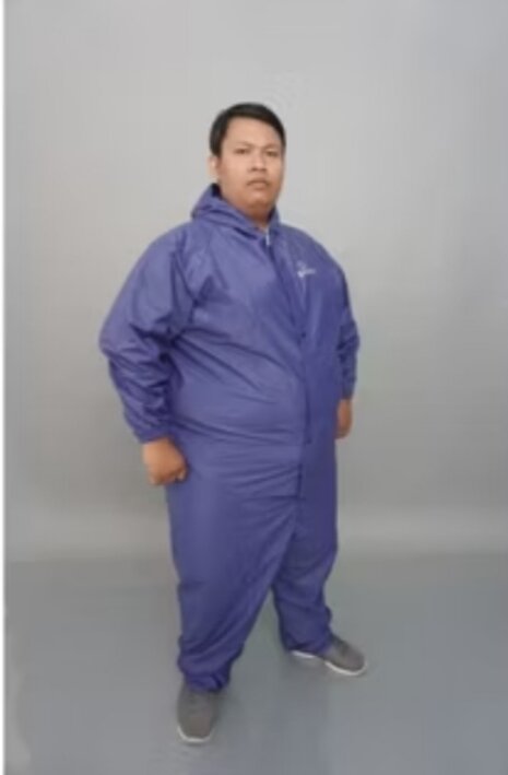 Best-Selling Big Size Unisex Raincoat Made of Thick Pvc Anti-Seepage Material Harga 15,985 rupiah*Gratis Ongkir