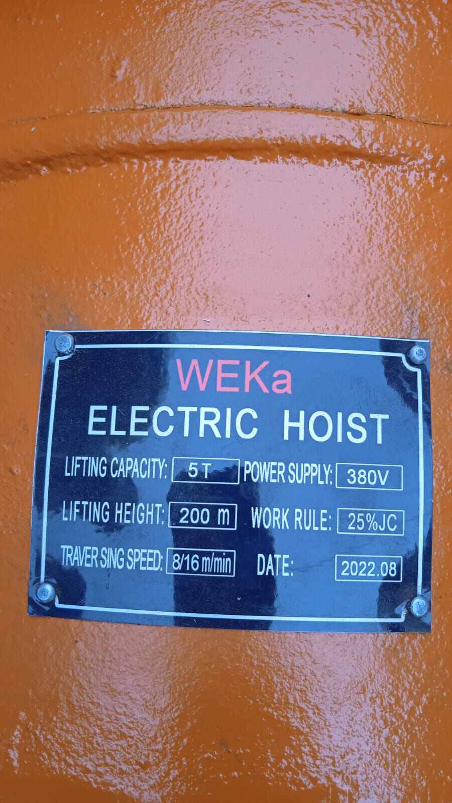 Electric winch kapasitas 5 Ton 100 meter electric chain hoist Weka germany alat derek elektrik kapasitas 5 Ton electric winches. 