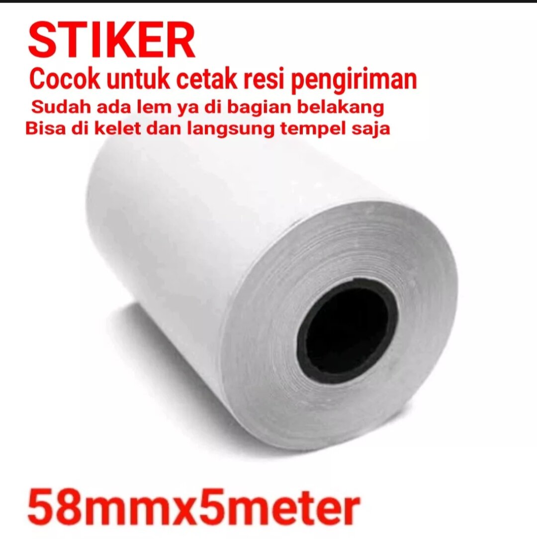 KERTAS PRINTER THERMAL STICKER 58mm cetak resi dll Lazada Indonesia