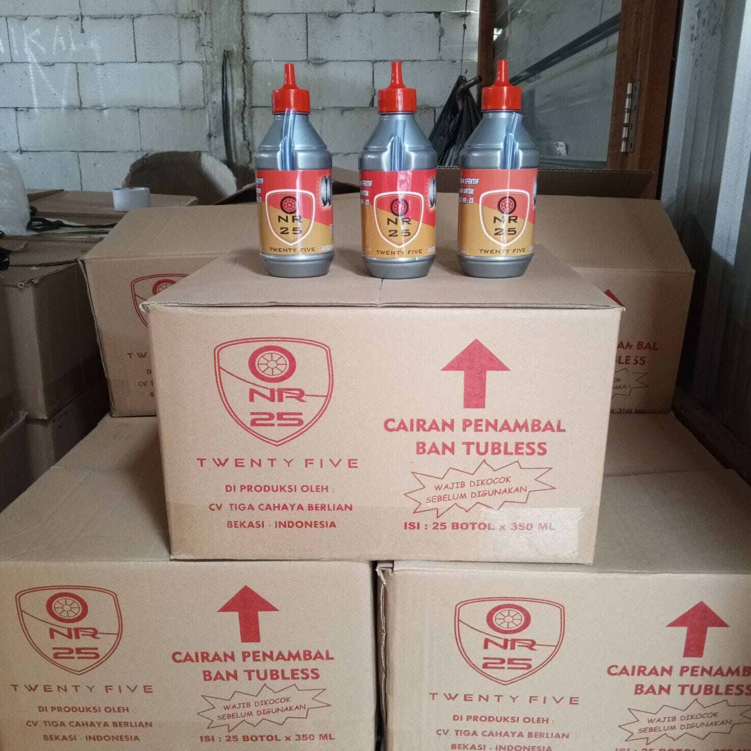 CAIRAN BAN TUBELESS ANTI BOCOR NR 25 ( 350 ML ) Harga 8,500 rupiah*Gratis Ongkir