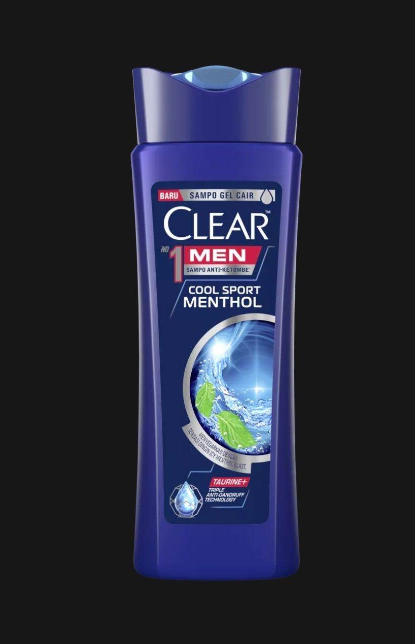 Clear Men 3in1 Shampoo Active Clean & Cool Sport Menthol Botol 160ml