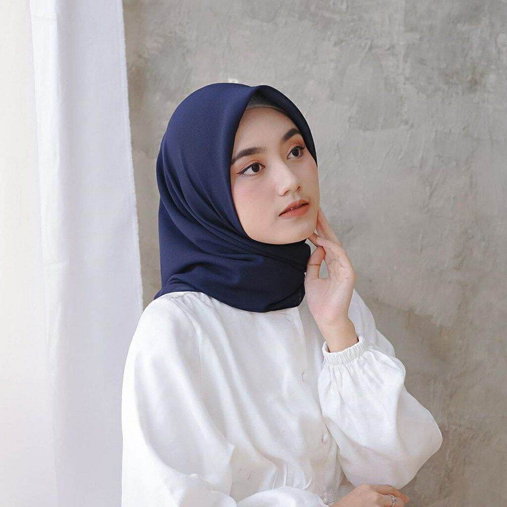 hijab segi-eempat bela squarepolos terlengkap | Lazada