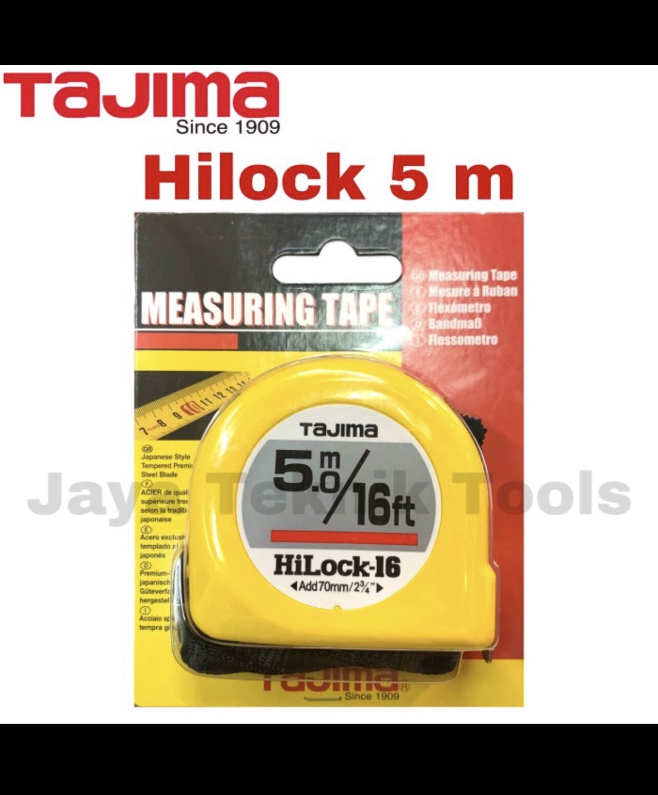 Meteran Tajima 5 meter Hi Lock Kuning Measuring Tape Lazada Indonesia