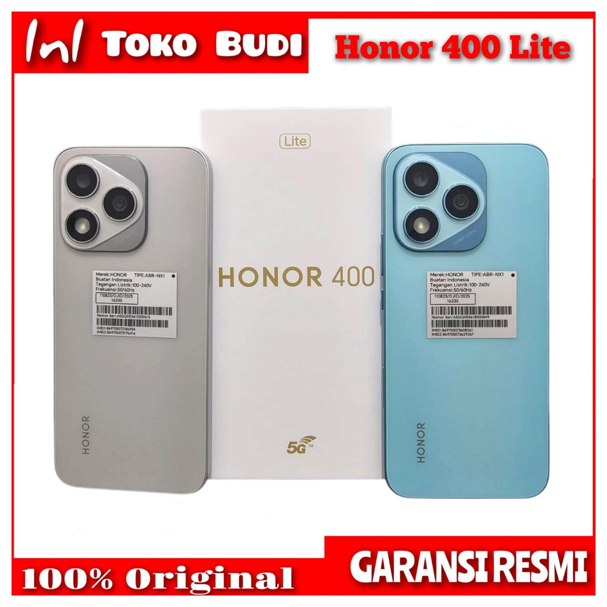 Honor 400 Lite 8/256 official warranty Harga 3,475,000 rupiah*Gratis Ongkir