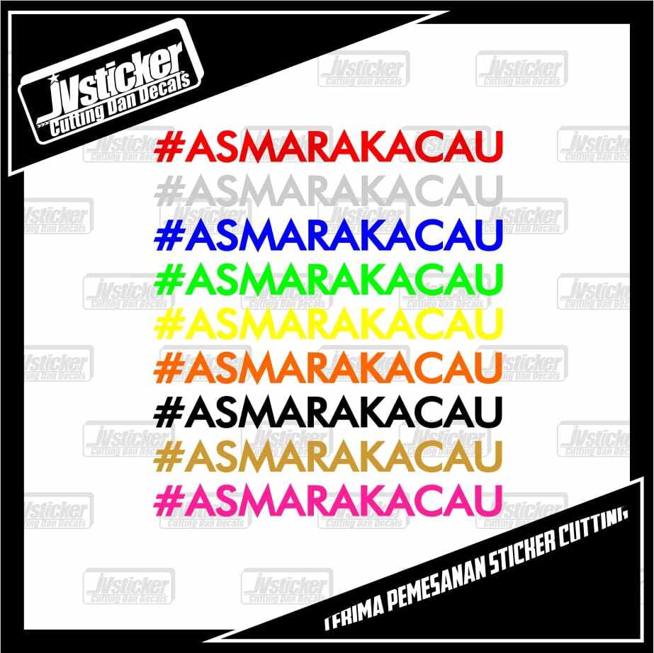 sticker ASMARA KACAU cutting | Lazada Indonesia