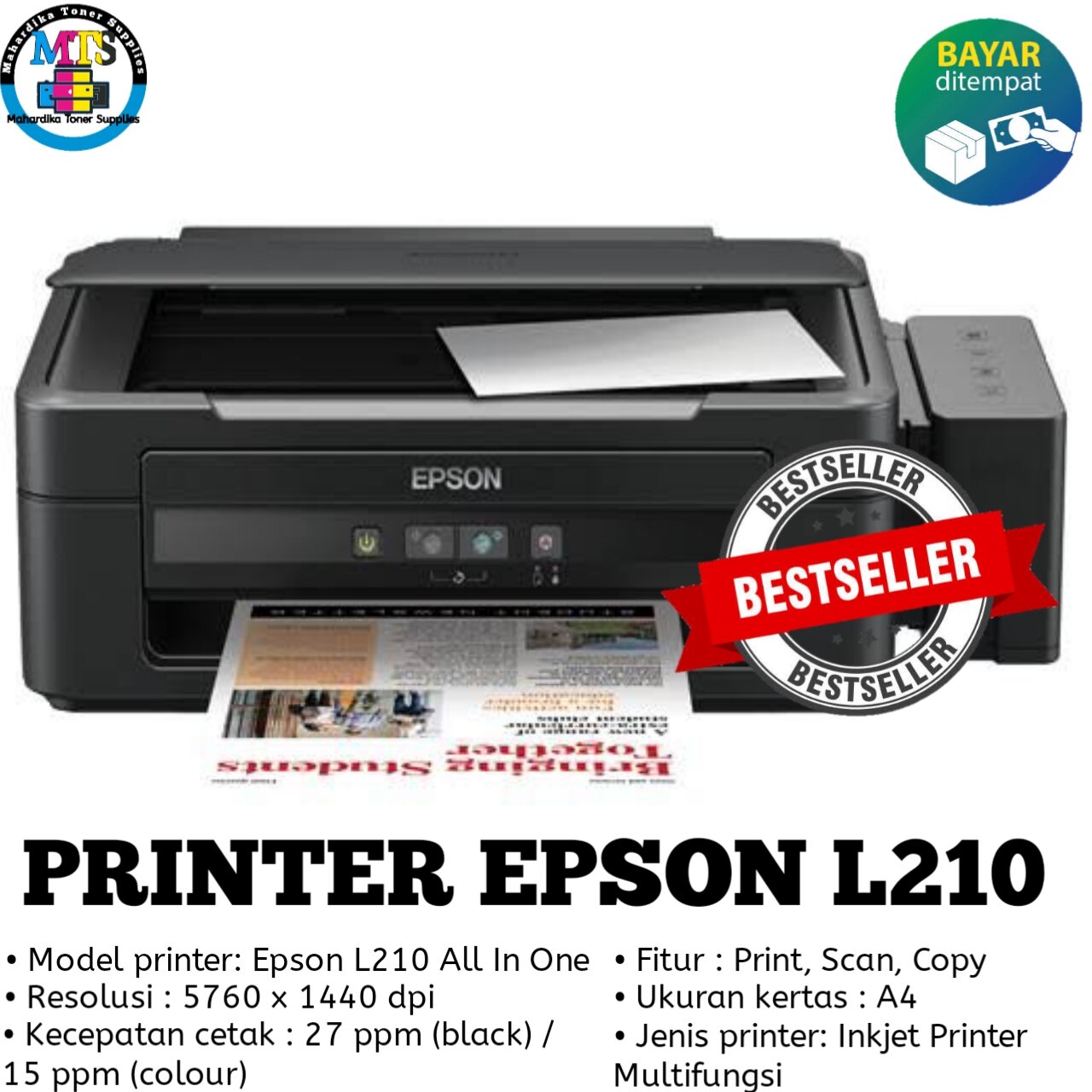 Printer Epson L210 free Tinta 1 Set baru | Lazada Indonesia