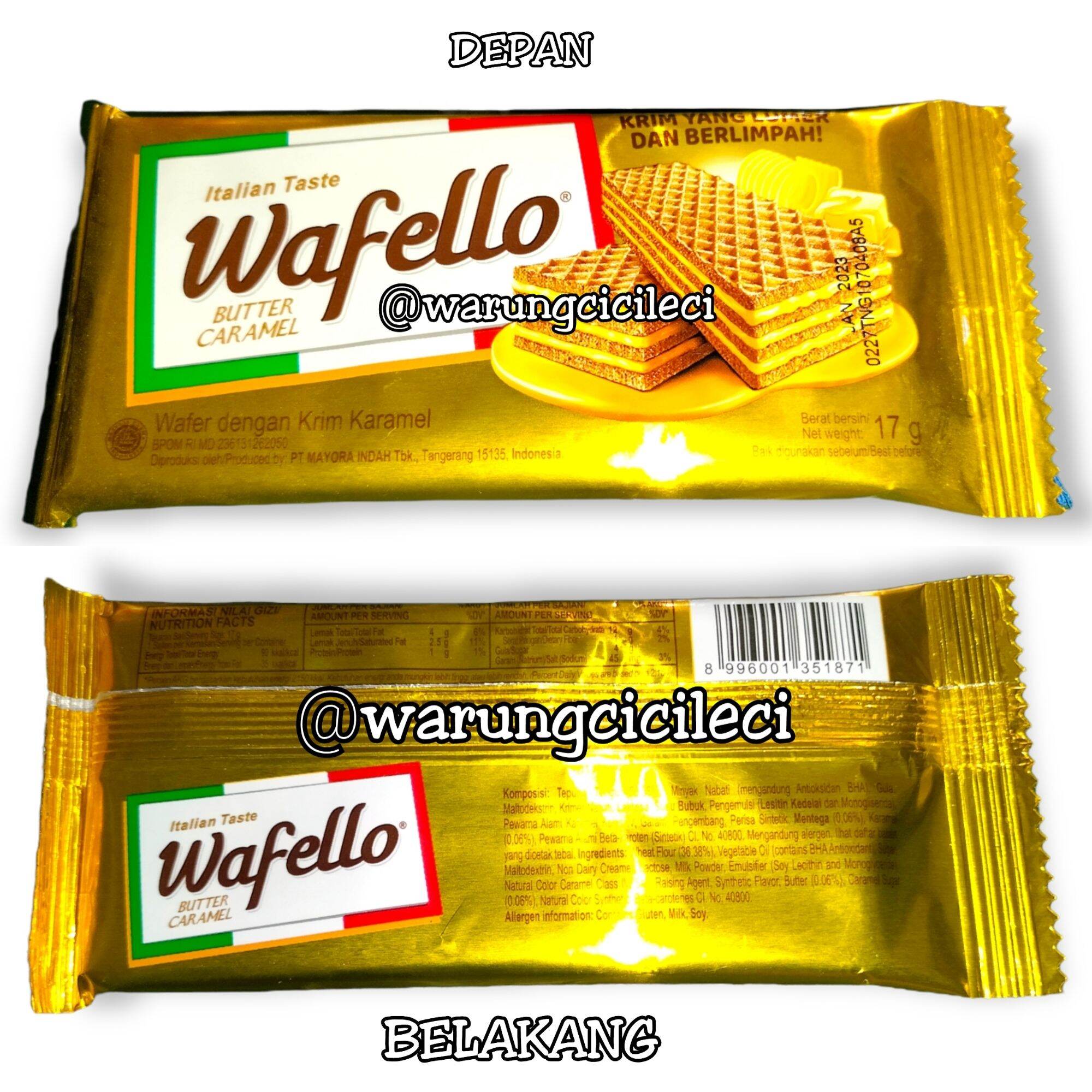 WAFELLO RASA BUTTER CARAMEL 17g | Lazada Indonesia