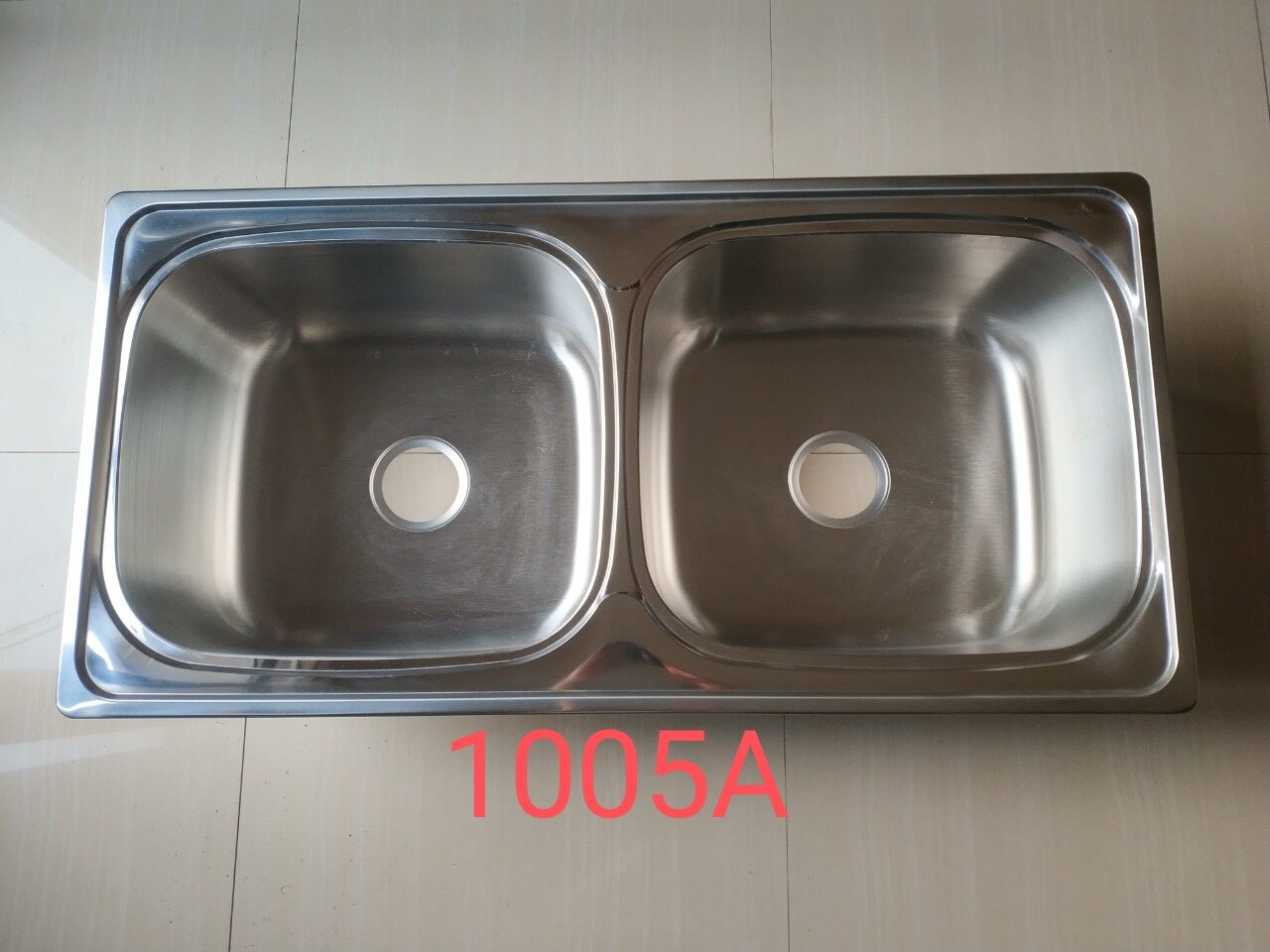 bak cuci piring stainless wastafel dapur stainless tebal 2 lubang 1