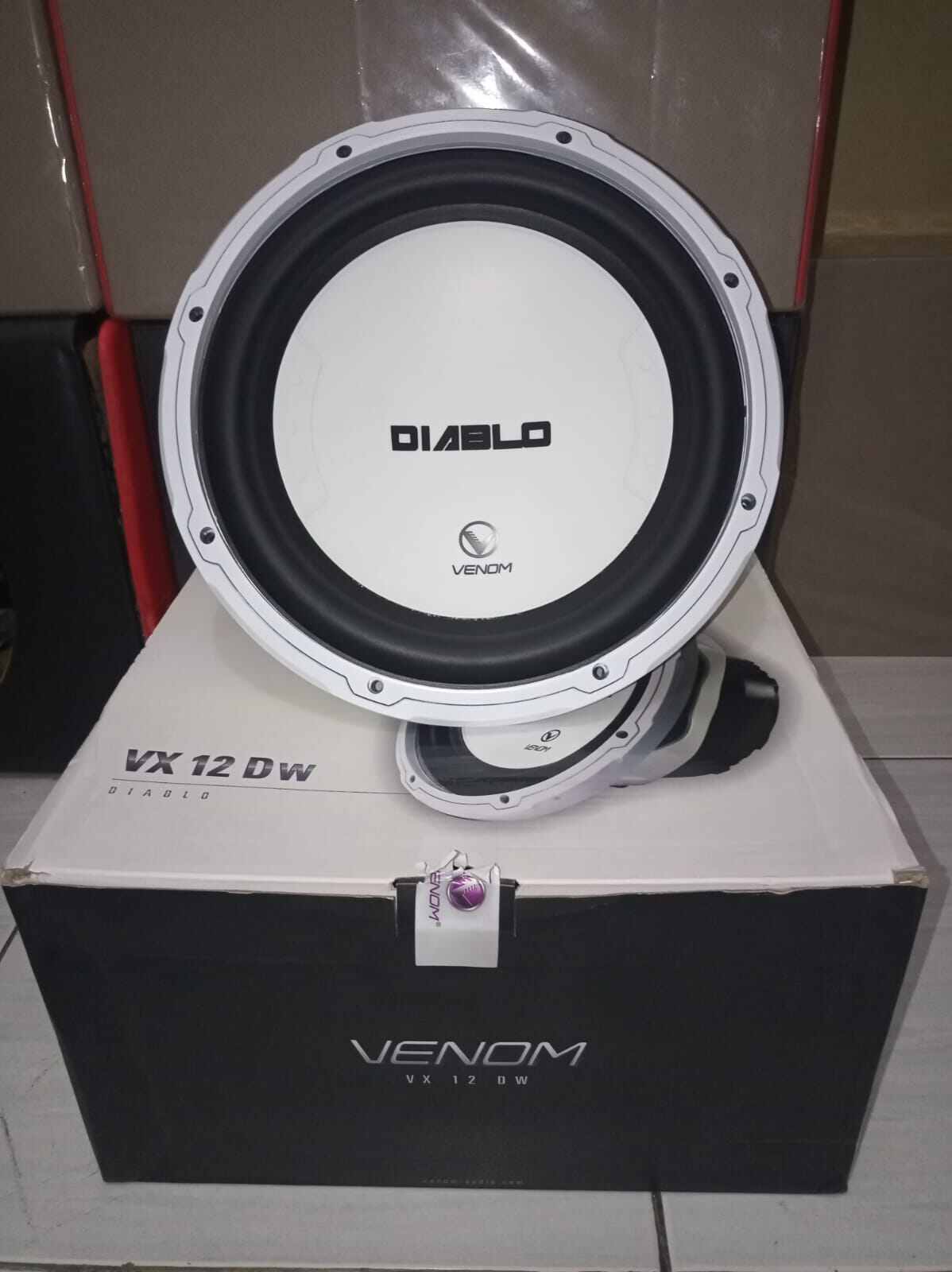 Subwoofer Venom Diablo VX12D 12inch Harga 1,509,750 rupiah*Gratis Ongkir