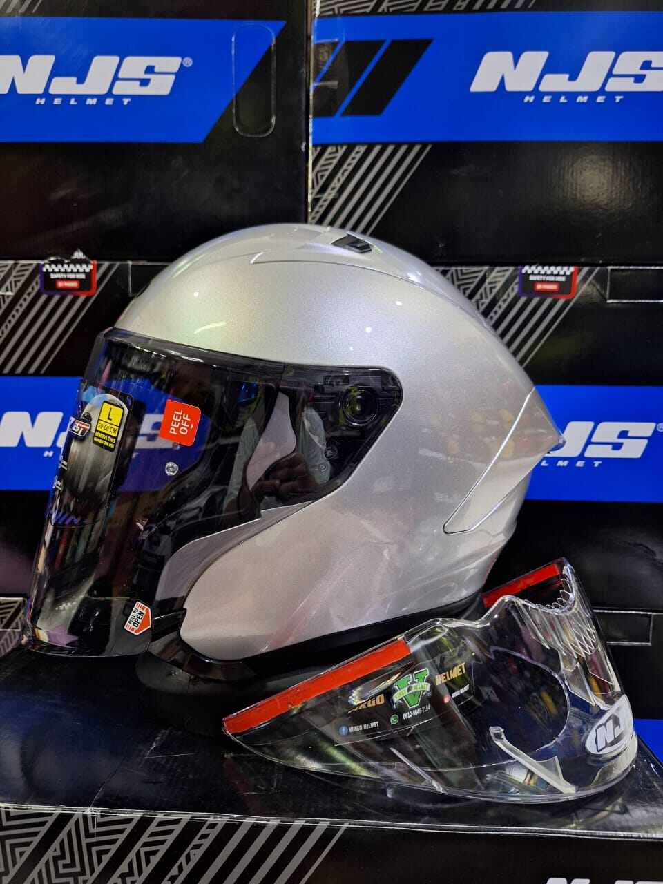 NJS KAIROZ GT SERIES SOLID TERBARU HELM HALFACE Harga 789,000 rupiah*Gratis Ongkir